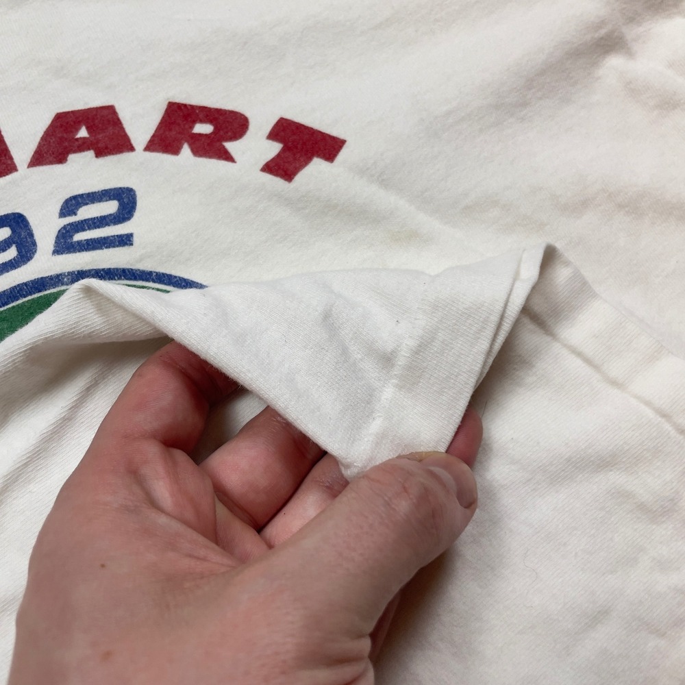 VTG Rare 1992 Wal-Mart Baseball Card Museum T-Shirt L Single Stitch USA White - Picture 3 of 7